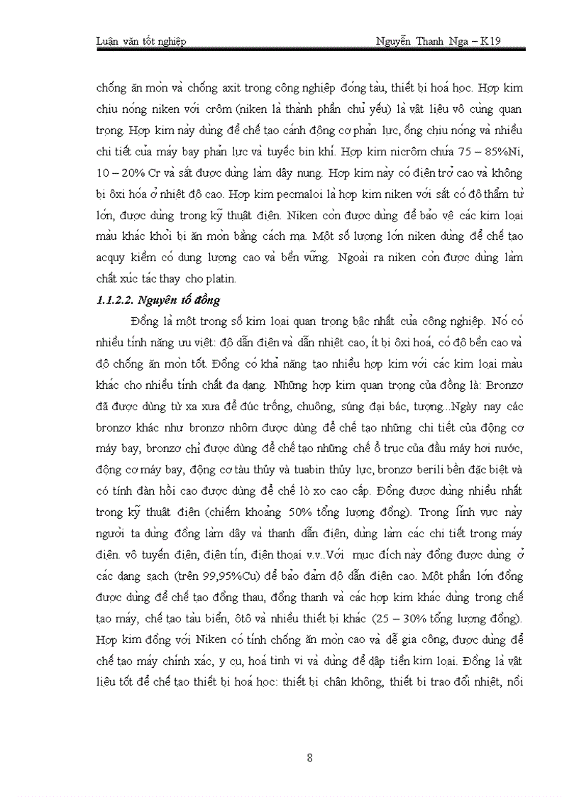 image for page Phân tích dạng kim loại niken đồng kẽm trong trầm tích sông Nhuệ Đáy bằng phương pháp quang phổ hấp thụ nguyên tử