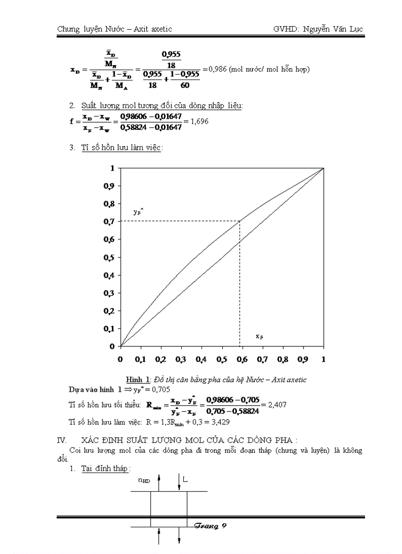 image for page Thiết kế hệ thống chưng cất Nước Axit axetic có năng suất là 3000 kg h
