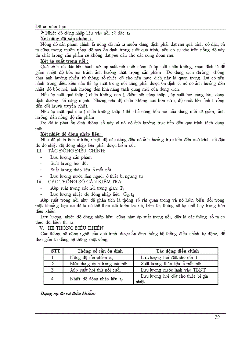 image for page Thiết kế hệ thống cô đặc dung dịch mía đường bằng hệ hai nồi xuôi chiều liên tục loại ống dài