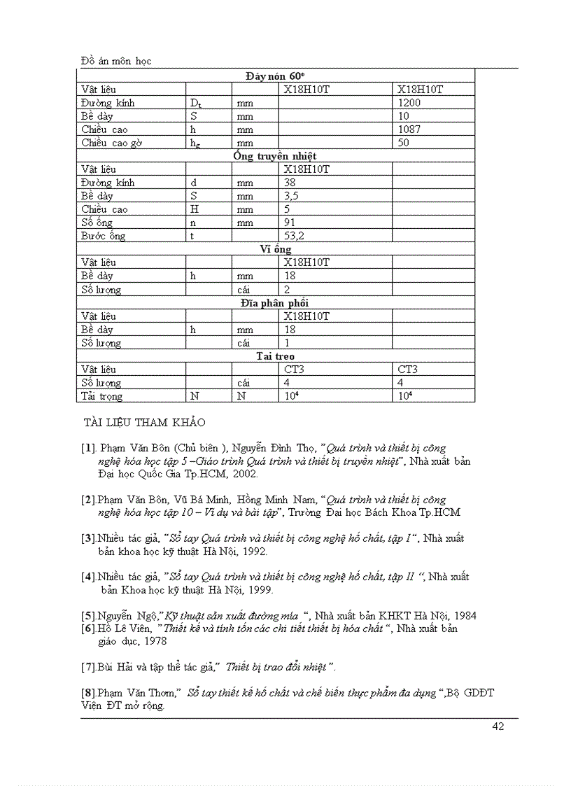 image for page Thiết kế hệ thống cô đặc dung dịch mía đường bằng hệ hai nồi xuôi chiều liên tục loại ống dài