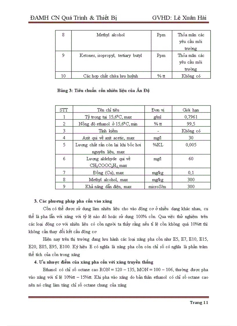image for page Thiết kế hệ thống tháp hấp phụ tinh luyện cồn pha xăng