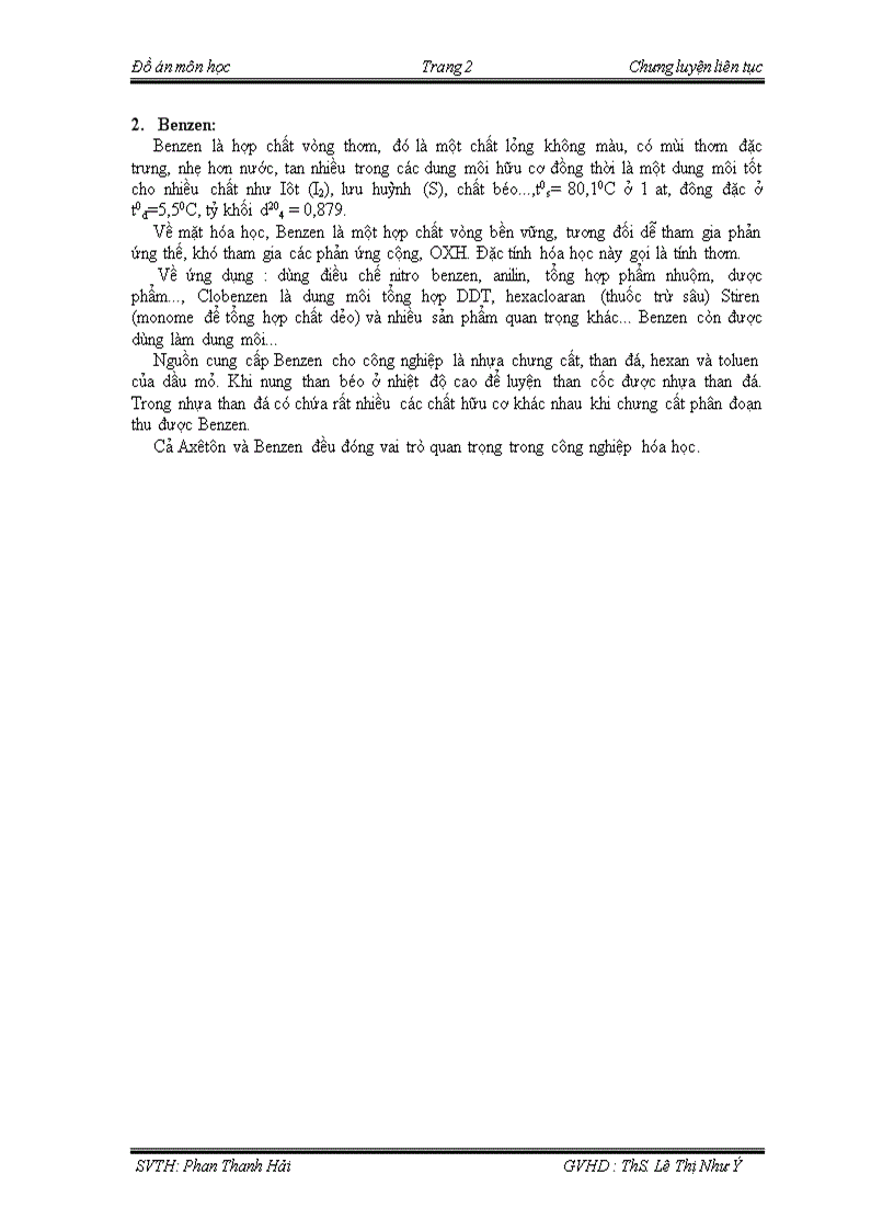 image for page Thiết kế hệ thống chưng cất hỗn hợp Benzen và Axêtôn