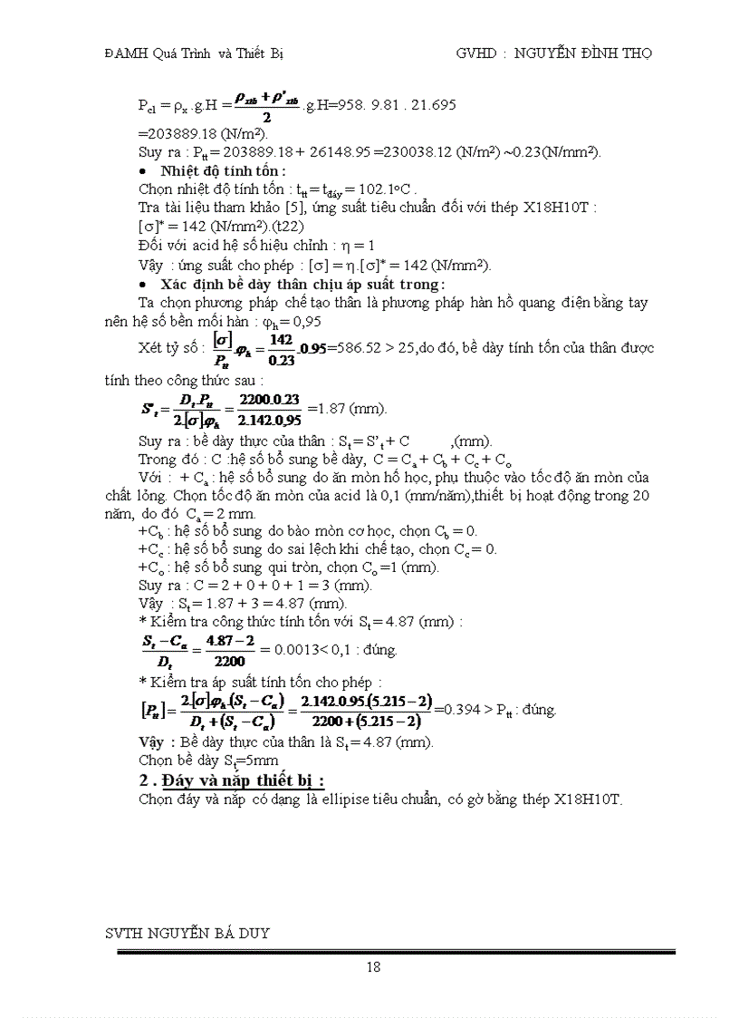 image for page Thiết kế tháp chưng cất hệ acid axetic Nước hoạt động liên tục với nâng suất 5m3 h có nồng độ 8 mol acid axetic