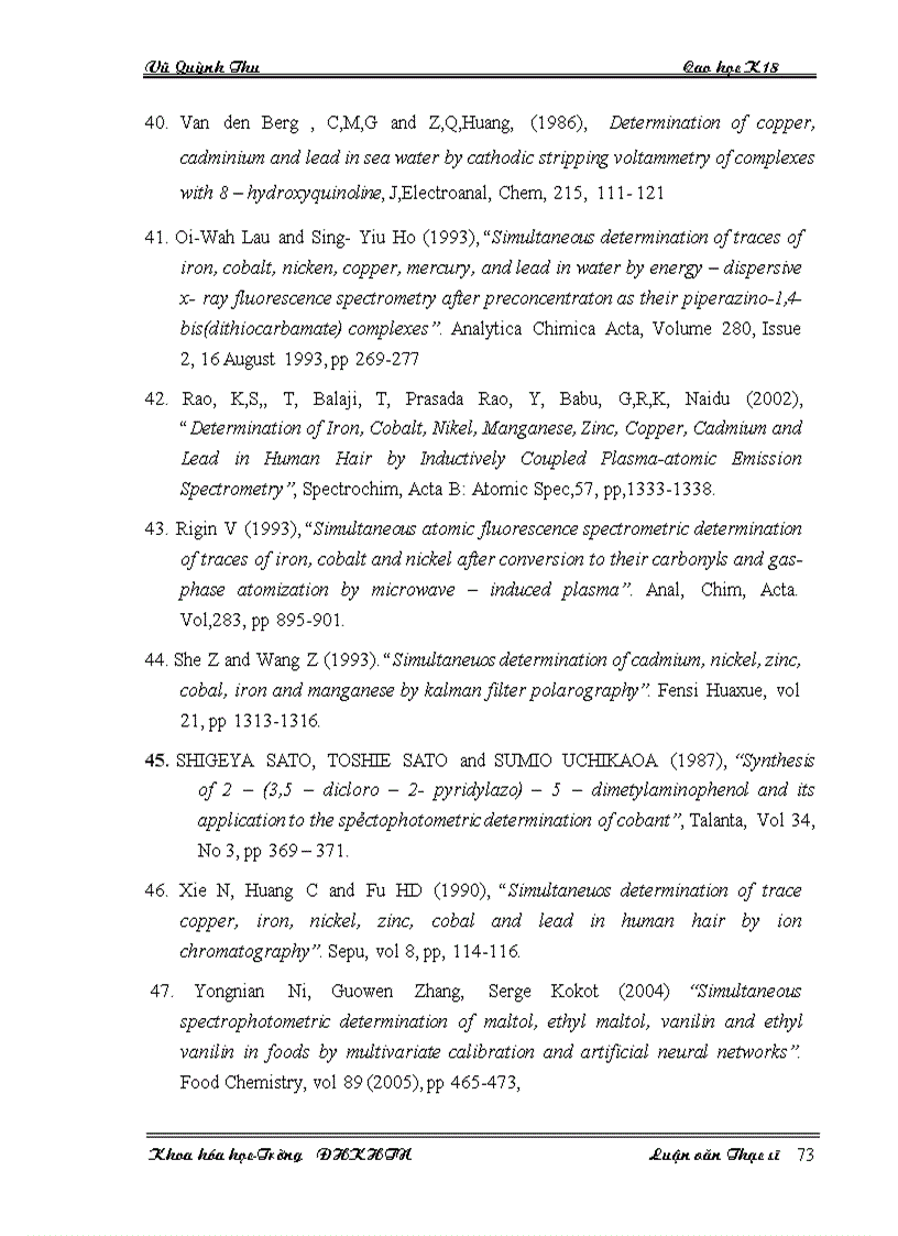 image for page Ứng dụng phần mềm MATLAB trong nghiên cứu và giảng dạy hoá phân tích ở Việt Nam