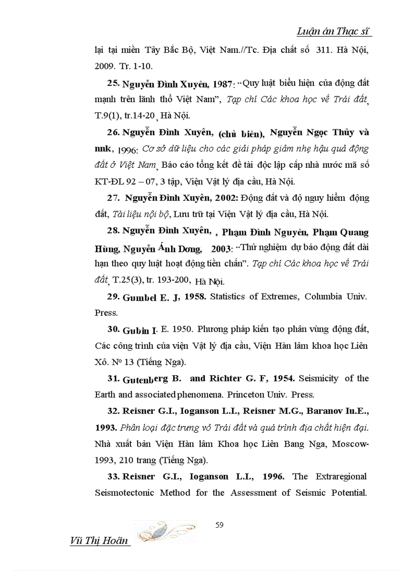 image for page Xây dựng sơ đồ khối và chương trình phân loại vỏ trái đất phục vụ dự báo động đất cực đại lãnh thổ việt nam