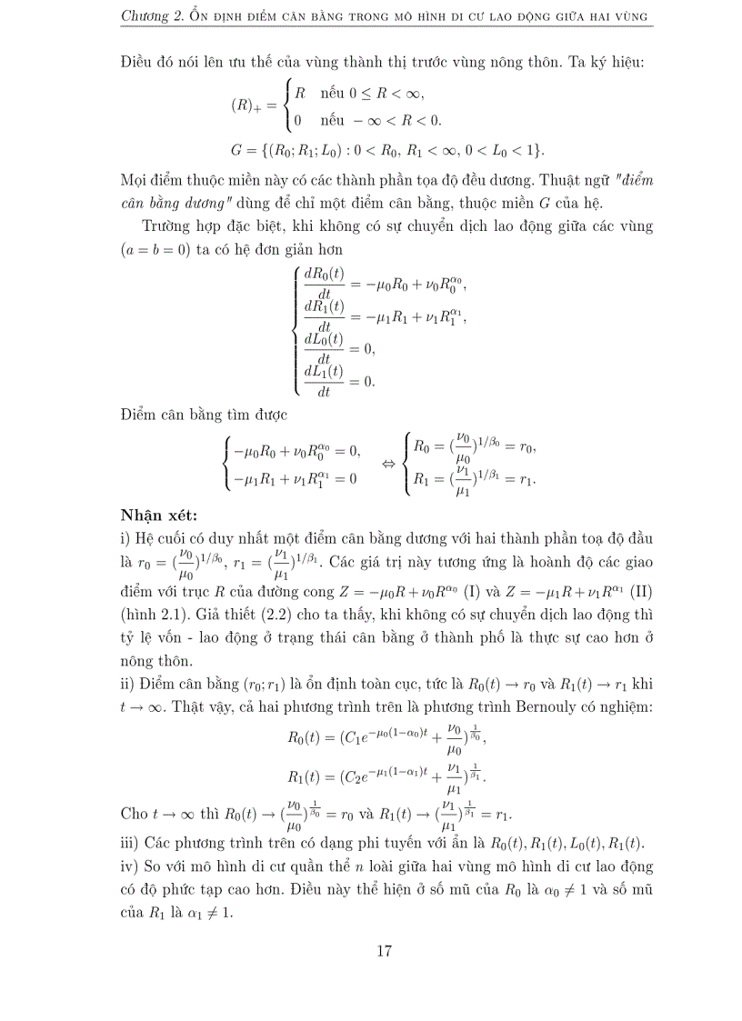 image for page Một số mô hình dạng vi phân sai phân trong kinh tế