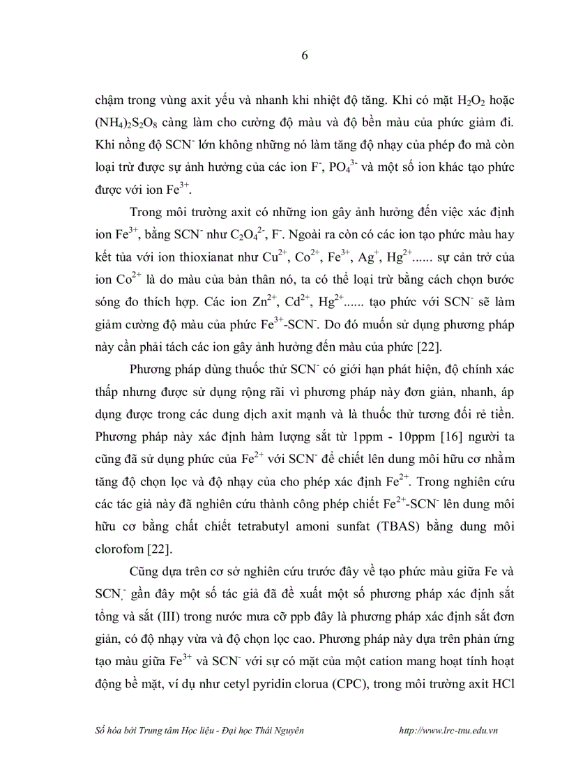 image for page NGHIÊN CỨU CHIẾT TRẮC QUANG SỰ TẠO PHỨC ĐA LIGAN TRONG HỆ 1 2 PYRIDYLAZO 2 NAPHTOL PAN 2 Fe III SCN VÀ ỨNG DỤNG PHÂN TÍCH