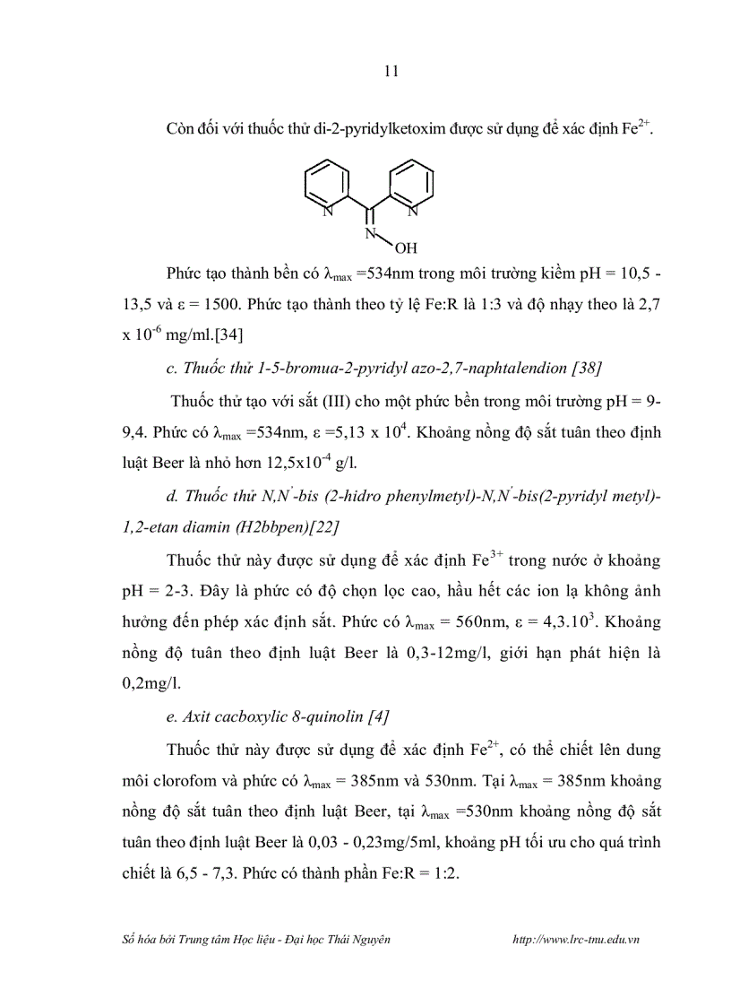 image for page NGHIÊN CỨU CHIẾT TRẮC QUANG SỰ TẠO PHỨC ĐA LIGAN TRONG HỆ 1 2 PYRIDYLAZO 2 NAPHTOL PAN 2 Fe III SCN VÀ ỨNG DỤNG PHÂN TÍCH