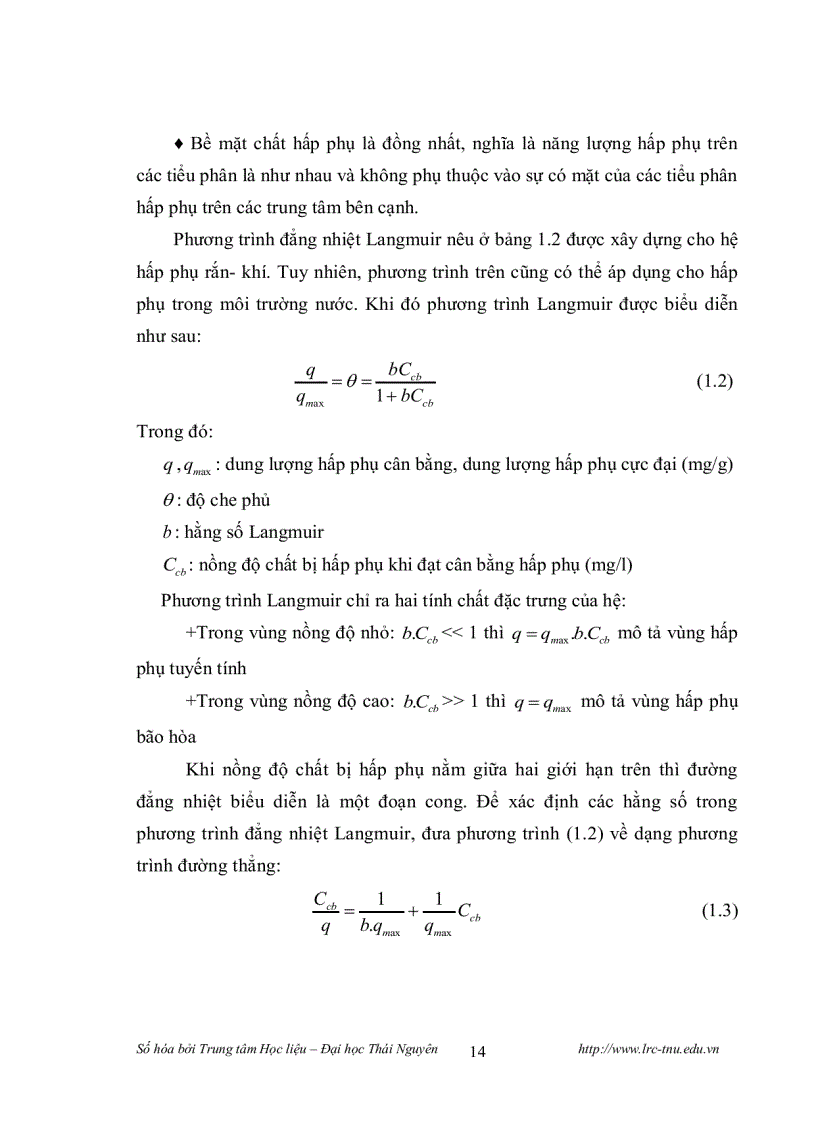 image for page Nghiên cứu khả năng hấp phụ metyl đỏ trong dung dịch nước của các vật liệu hấp phụ chế tạo từ bã mía và thử nghiệm xử lý môi trường