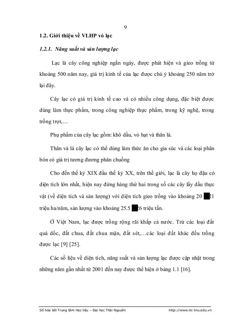 image for page Nghiên cứu khả năng hấp phụ một số ion kim loại nặng trên vật liệu hấp phụ chế tạo từ vỏ lạc và thăm dò xử lý môi trường