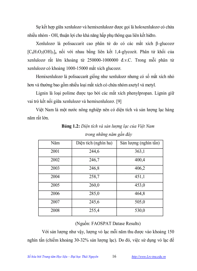 image for page Nghiên cứu khả năng tách loại và thu hồi một số kim loại nặng trong dung dịch nước bằng vật liệu hấp phụ chế tạo từ vỏ lạc
