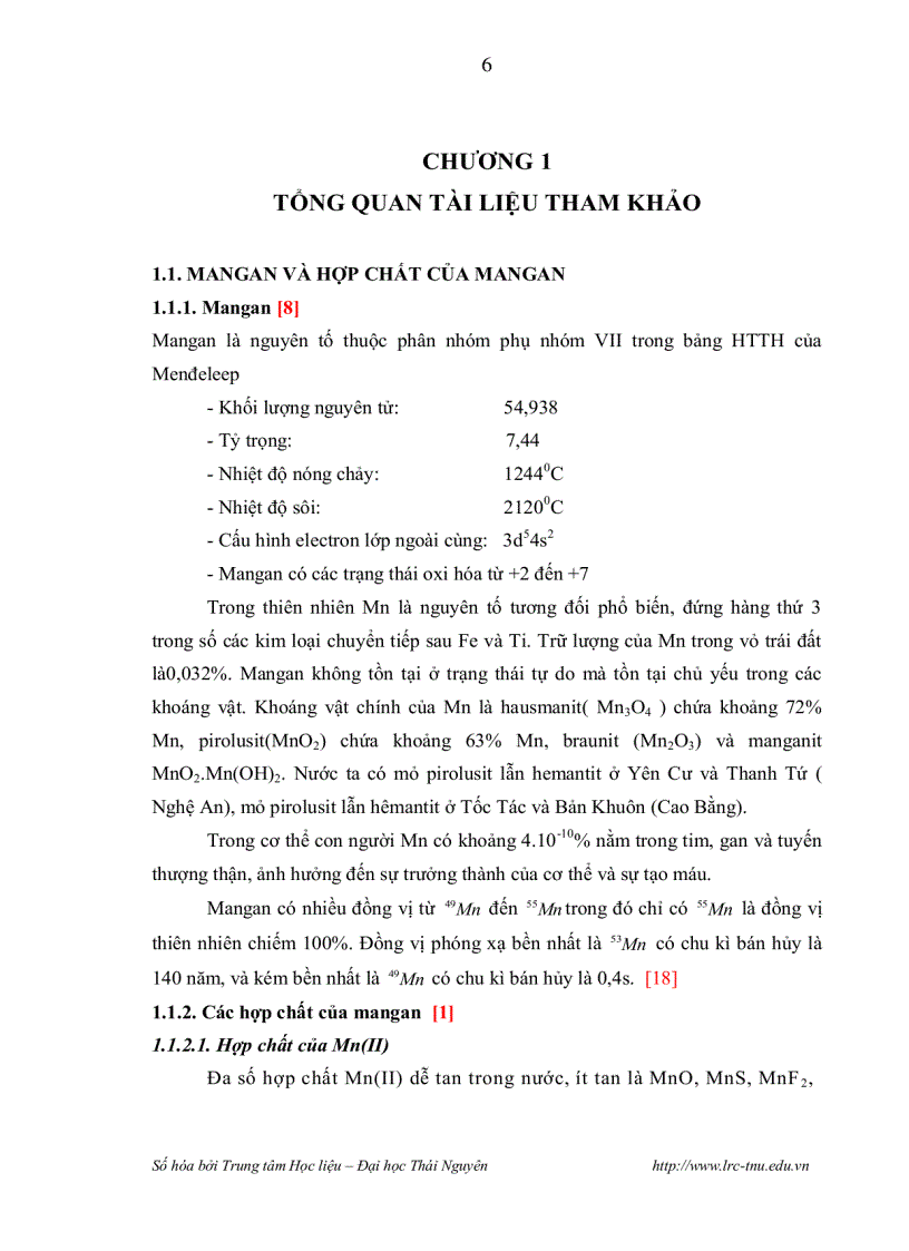 image for page Nghiên cứu sự tạo phức màu của một số kim loại nặng với thuốc thử hữu cơ bằng phương pháp trắc quang và ứng dụng phân tích đánh giá môi trường