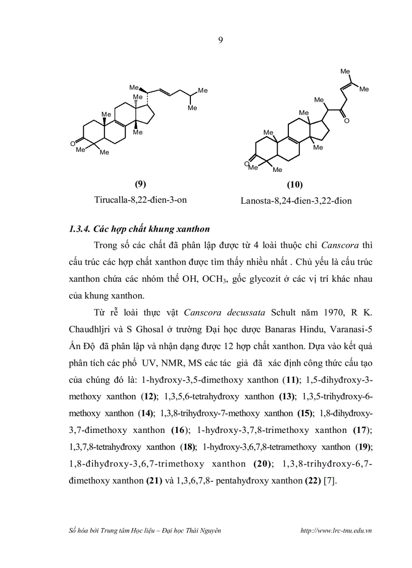 image for page Nghiên cứu thành phần hoá học cây xuyên tâm thảo canscora lucidissima họ long đởm gentianaceae ở cao bằng