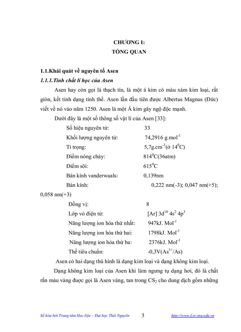 image for page Nghiên cứu xác định tổng số và tổng dạng asen trong một số hải sản bằng phương pháp trắc quang