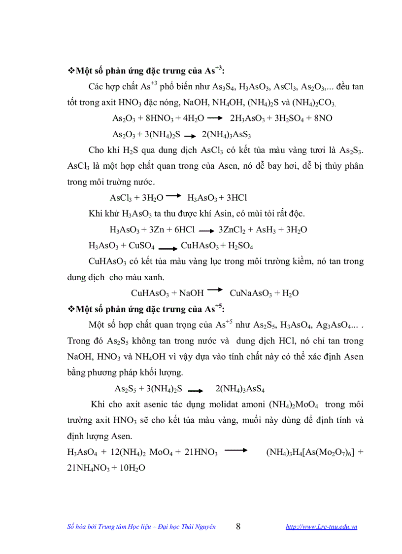 image for page Nghiên cứu xác định tổng số và tổng dạng asen trong một số hải sản bằng phương pháp trắc quang