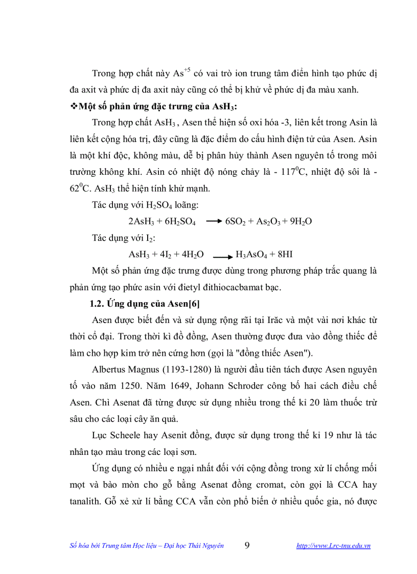 image for page Nghiên cứu xác định tổng số và tổng dạng asen trong một số hải sản bằng phương pháp trắc quang