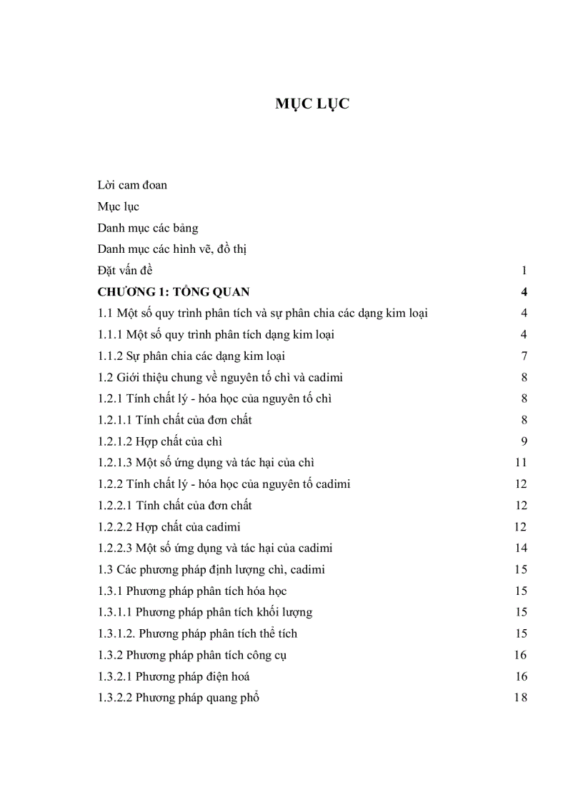 image for page PHÂN TÍCH DẠNG KIM LOẠI CHÌ Pb VÀ CADIMI Cd TRONG ĐẤT VÀ TRẦM TÍCH BẰNG PHƯƠNG PHÁP QUANG PHỔ HẤP THỤ NGUYÊN TỬ