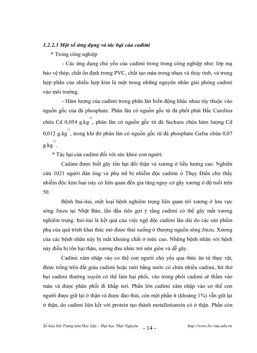 image for page PHÂN TÍCH DẠNG KIM LOẠI CHÌ Pb VÀ CADIMI Cd TRONG ĐẤT VÀ TRẦM TÍCH BẰNG PHƯƠNG PHÁP QUANG PHỔ HẤP THỤ NGUYÊN TỬ