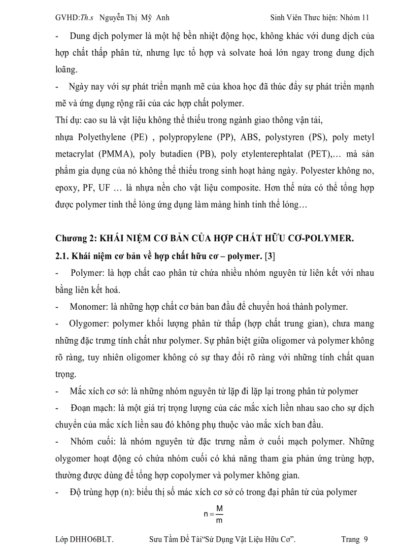 image for page Sử dụng vật liệu hữu cơ