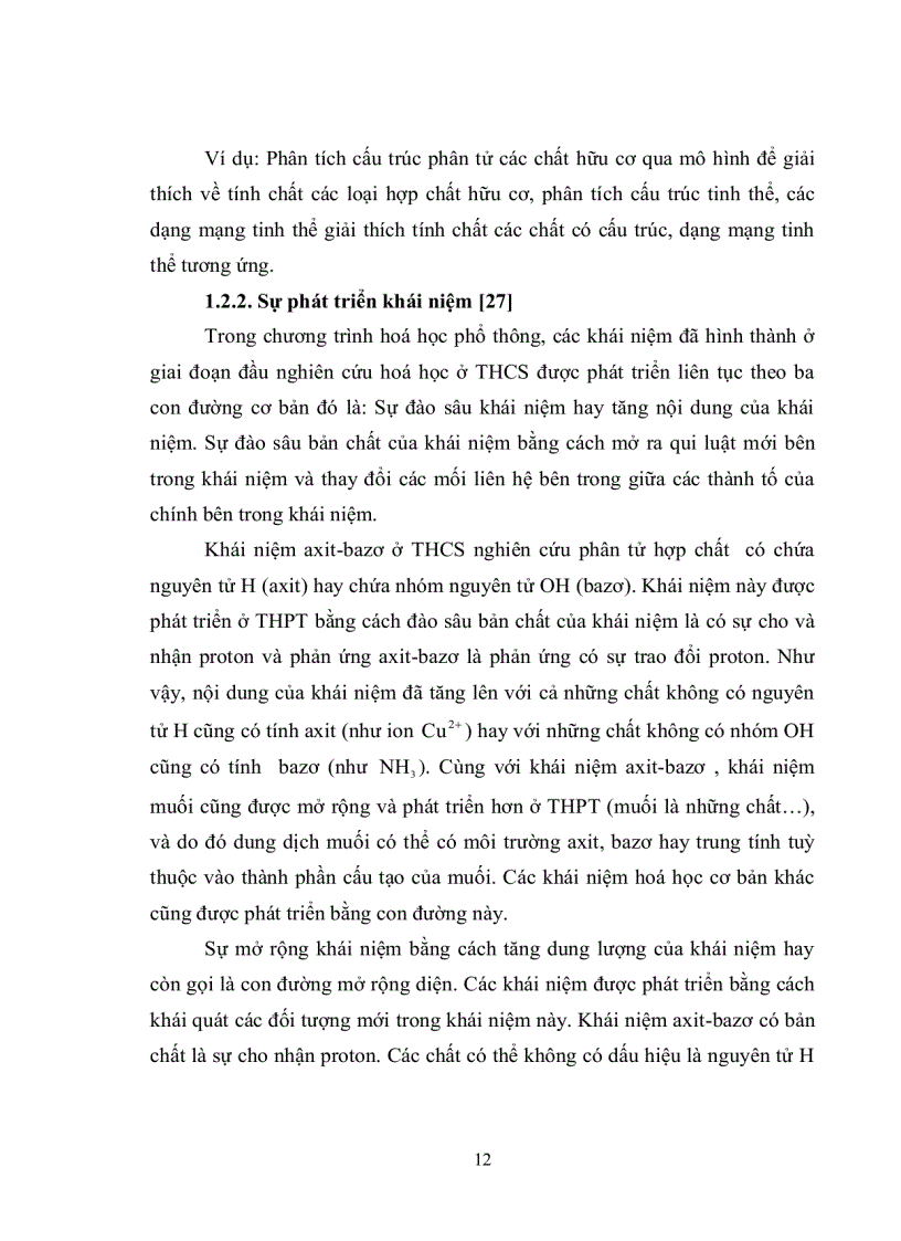 image for page Sưu tầm xây dựng và sử dụng hệ thống bài tập hóa học để hình thành và phát triển khái niệm axit bazơ trong chương trình hóa học vô cơ trung học ph