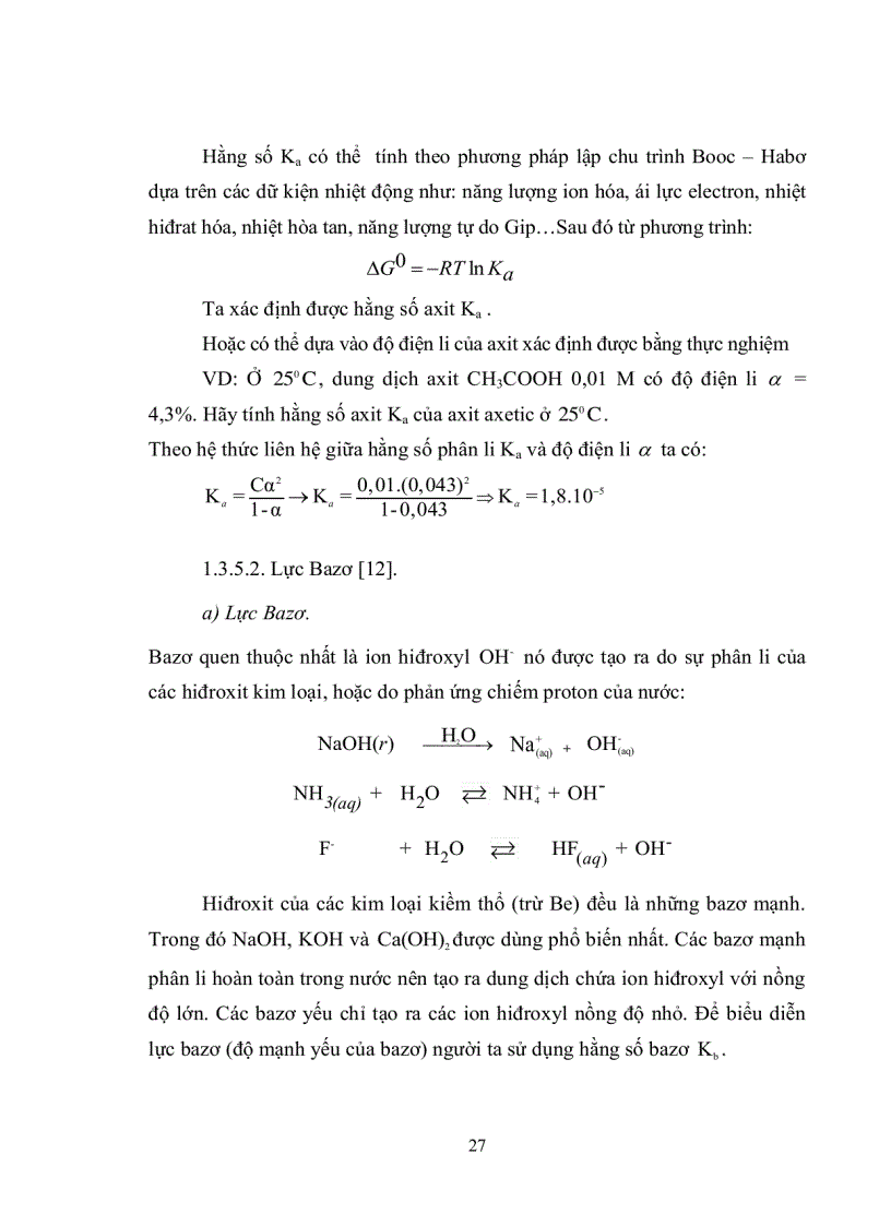 image for page Sưu tầm xây dựng và sử dụng hệ thống bài tập hóa học để hình thành và phát triển khái niệm axit bazơ trong chương trình hóa học vô cơ trung học ph