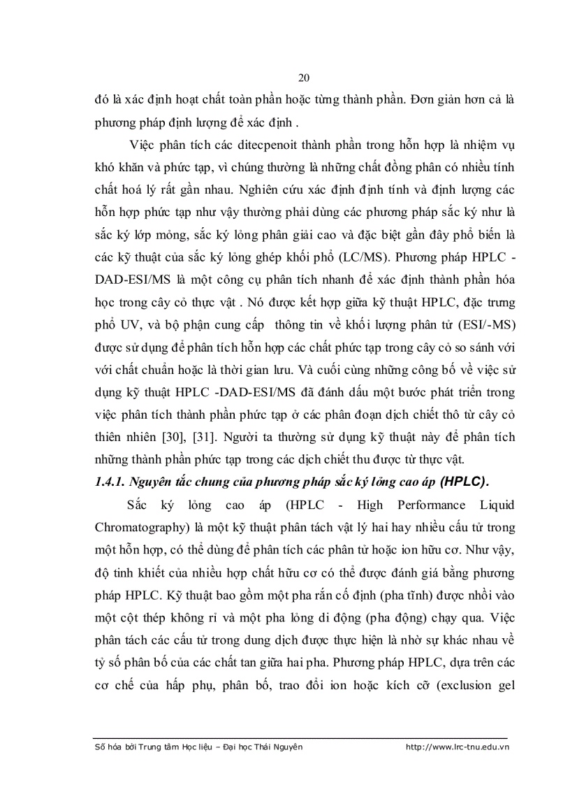 image for page Theo dõi hàm lượng hoạt chất diterpenoit trong cây Khổ sâm cho lá Croton tonkinensis