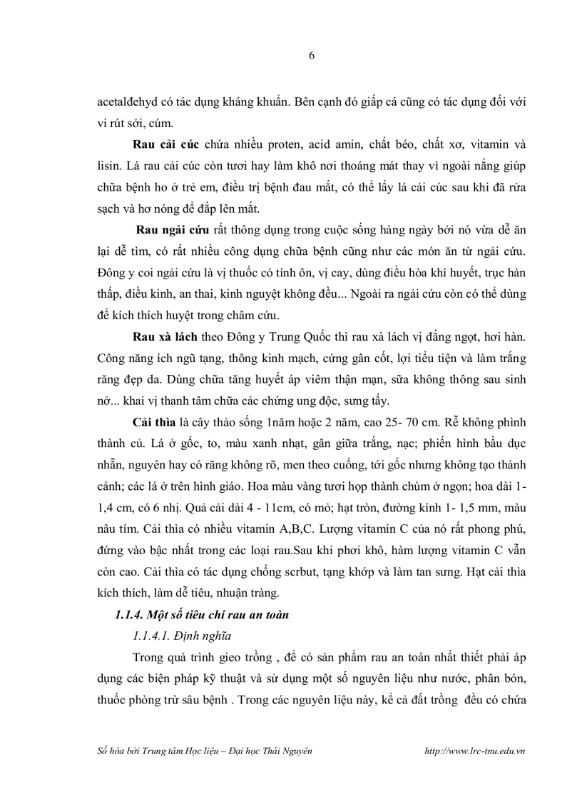 image for page Xác định hàm lượng cadimi và chì trong một số loại rau xanh tại huyện đại từ tỉnh thái nguyên bằng phương pháp phổ hấp thụ nguyên tử ngọn lửa f aas