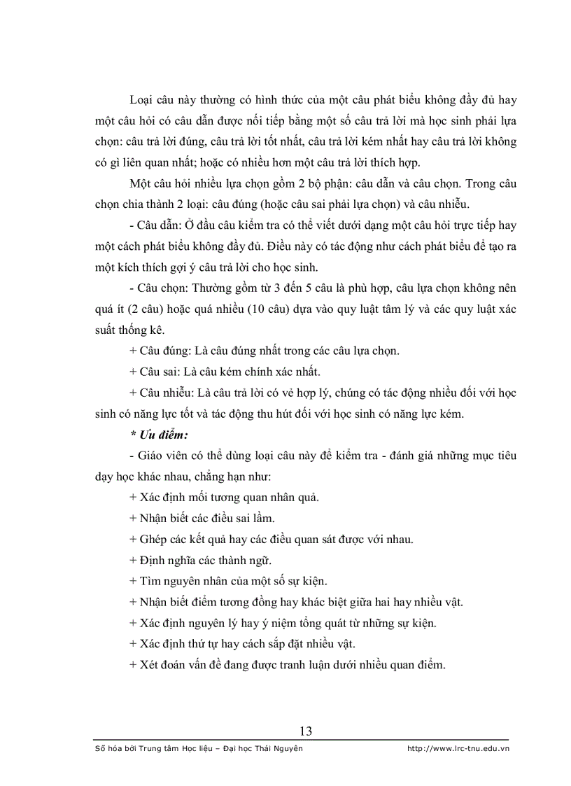 image for page Xây dựng hệ thống câu hỏi trắc nghiệm khách quan dùng để kiểm tra đánh giá kiến thức chương axit bazơ trong hóa phân tích