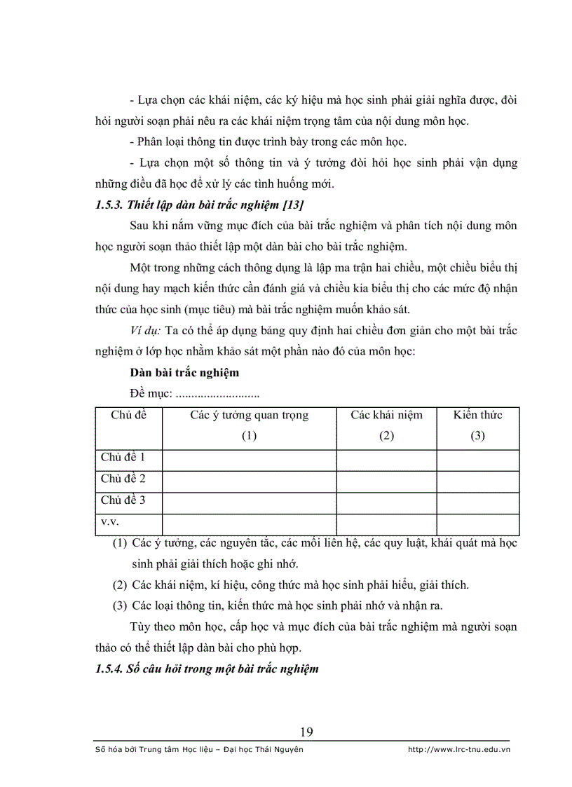 image for page Xây dựng hệ thống câu hỏi trắc nghiệm khách quan dùng để kiểm tra đánh giá kiến thức chương axit bazơ trong hóa phân tích