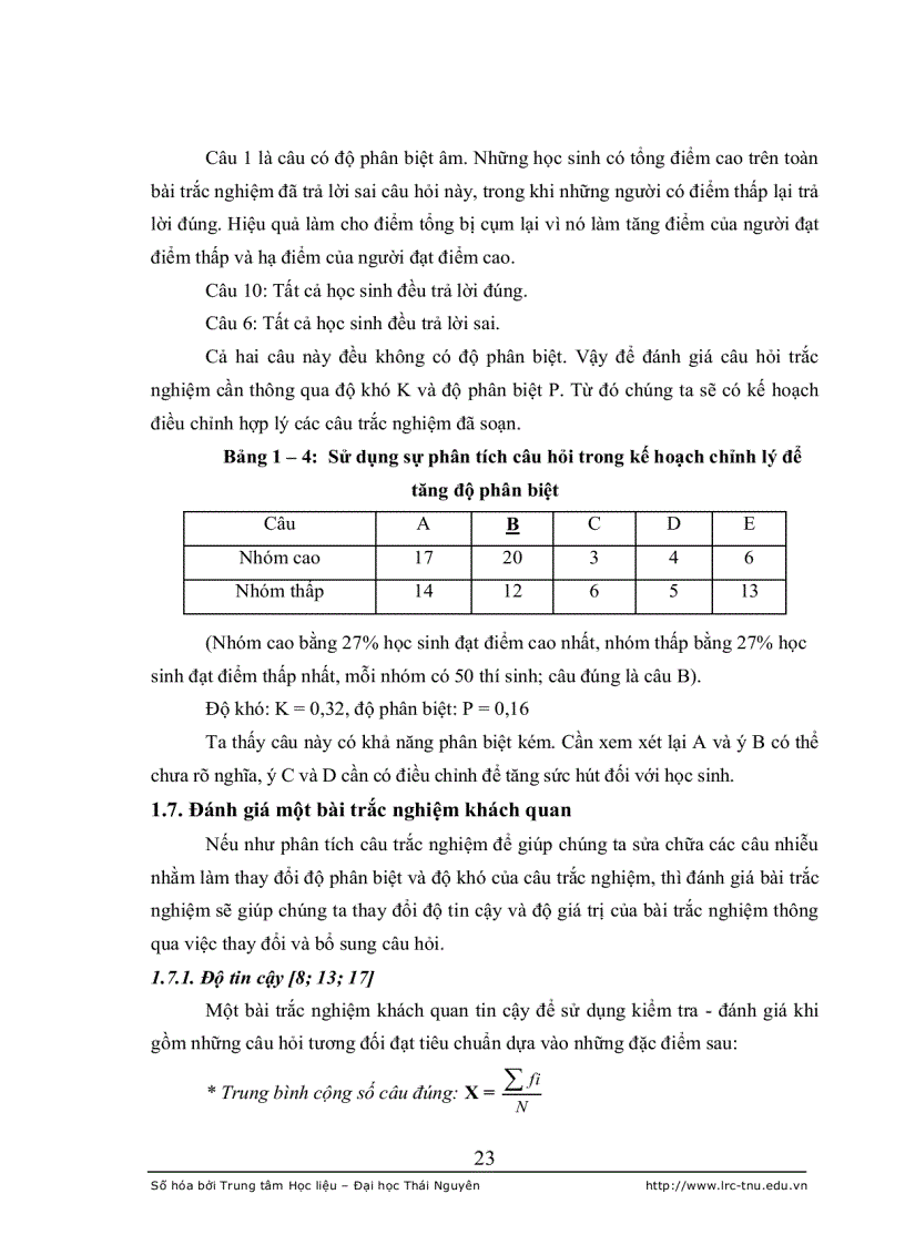 image for page Xây dựng hệ thống câu hỏi trắc nghiệm khách quan dùng để kiểm tra đánh giá kiến thức chương axit bazơ trong hóa phân tích