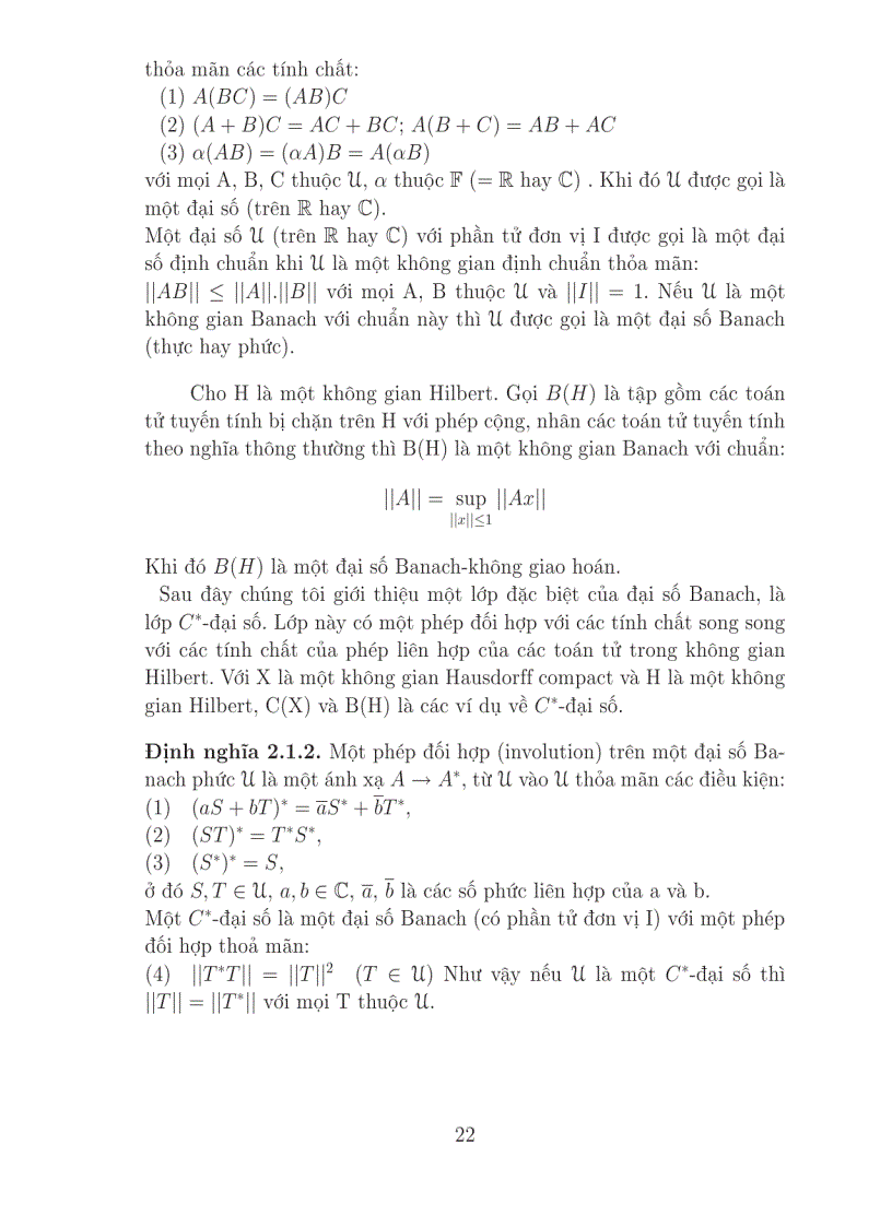 image for page Xây dựng không gian Lp cho đại số toán tử