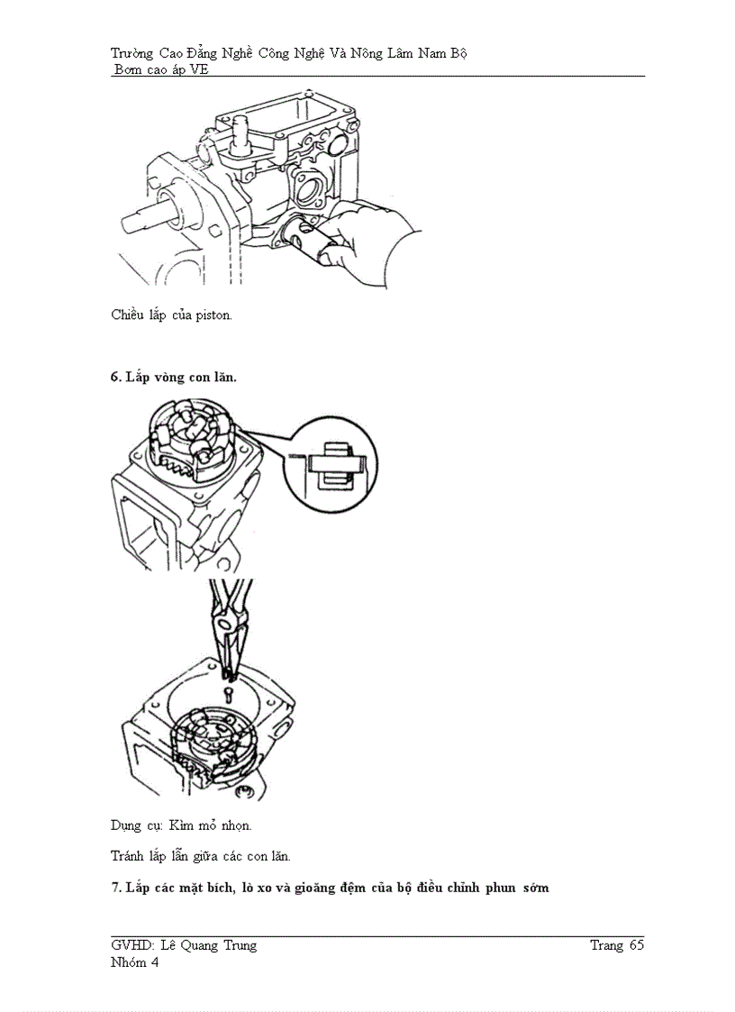 image for page Bơm cao áp VE