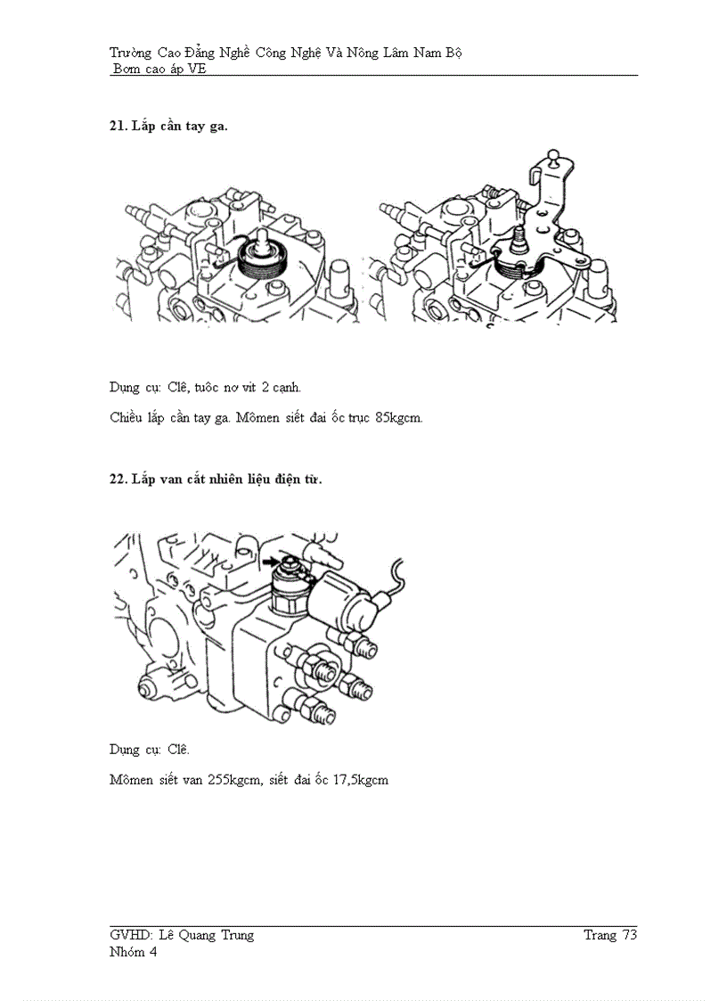 image for page Bơm cao áp VE