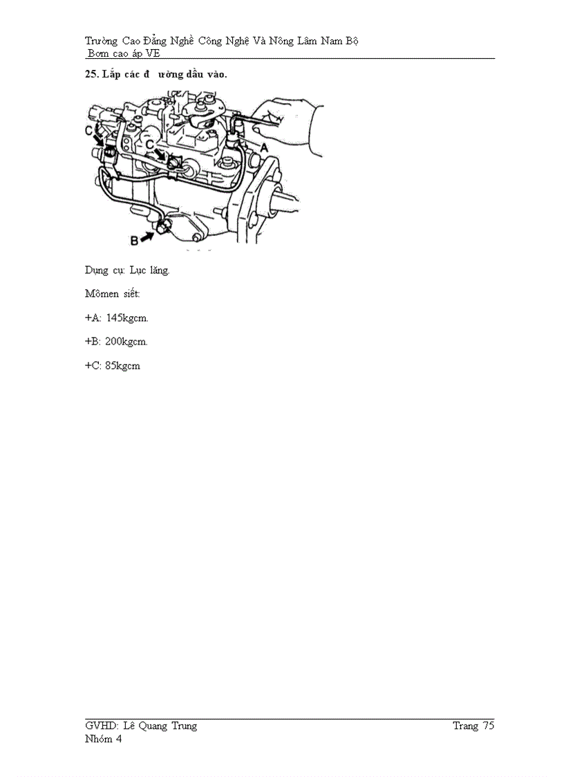 image for page Bơm cao áp VE