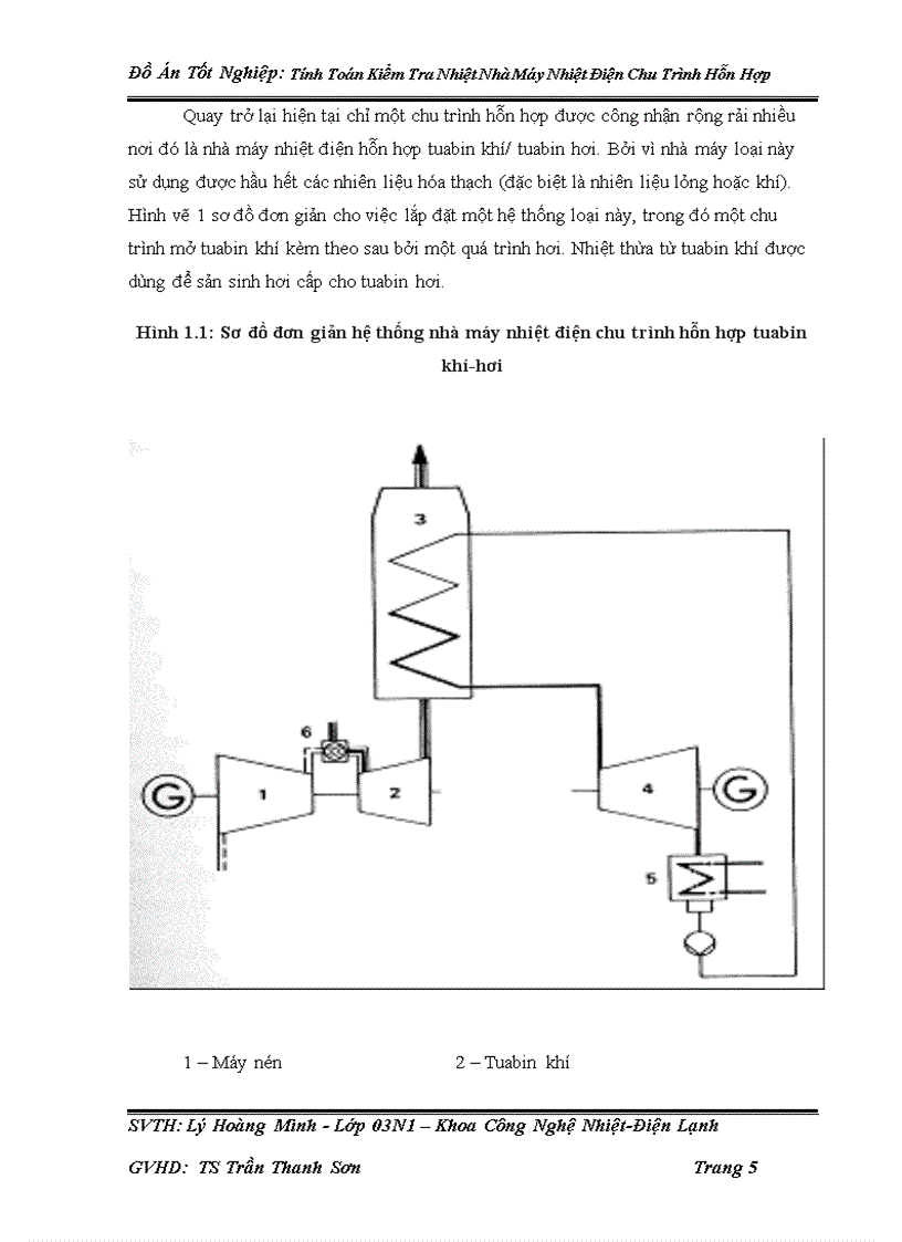 Tính Toán Kiểm Tra Nhiệt Nhà Máy Nhiệt Điện Chu Trình Hỗn Hợp