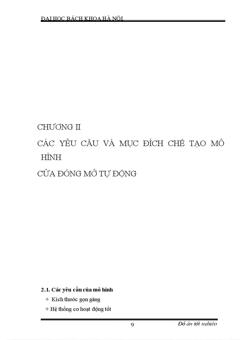 image for page Chế tạo mô hình cửa đóng mở tự động