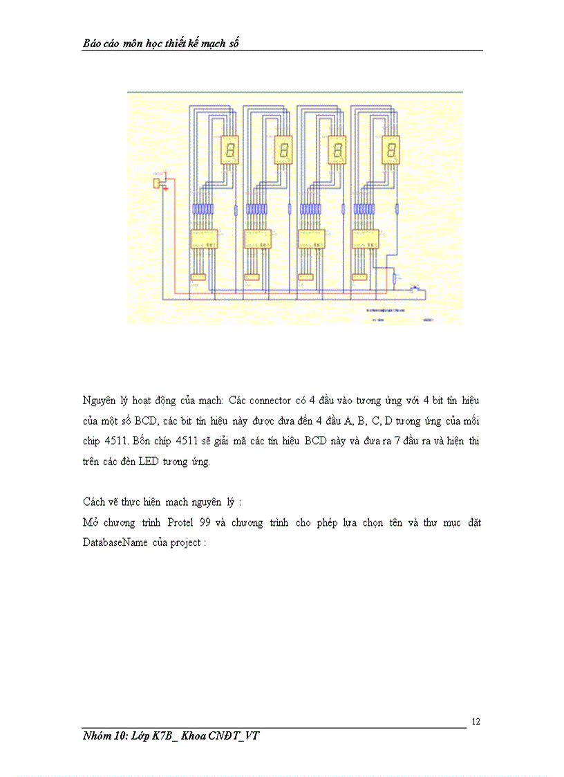 image for page Vẽ mạch và thiết kế mạch in hiển thị LED 7 thanh