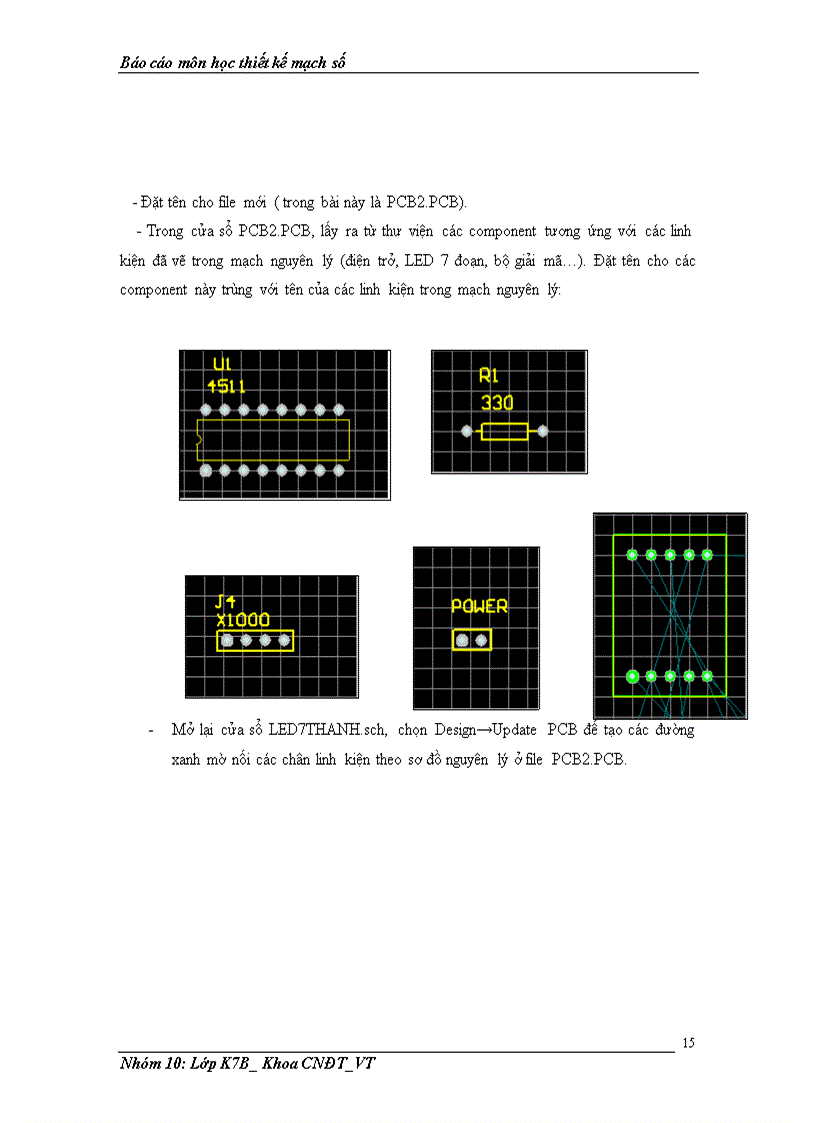 image for page Vẽ mạch và thiết kế mạch in hiển thị LED 7 thanh