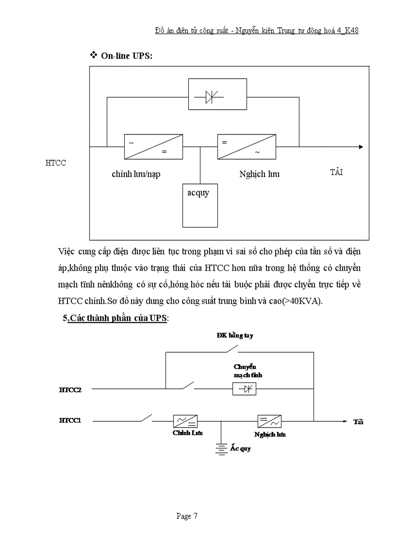 image for page Thiết kế phần chỉnh lưu của bộ nguồn liên tục UPS