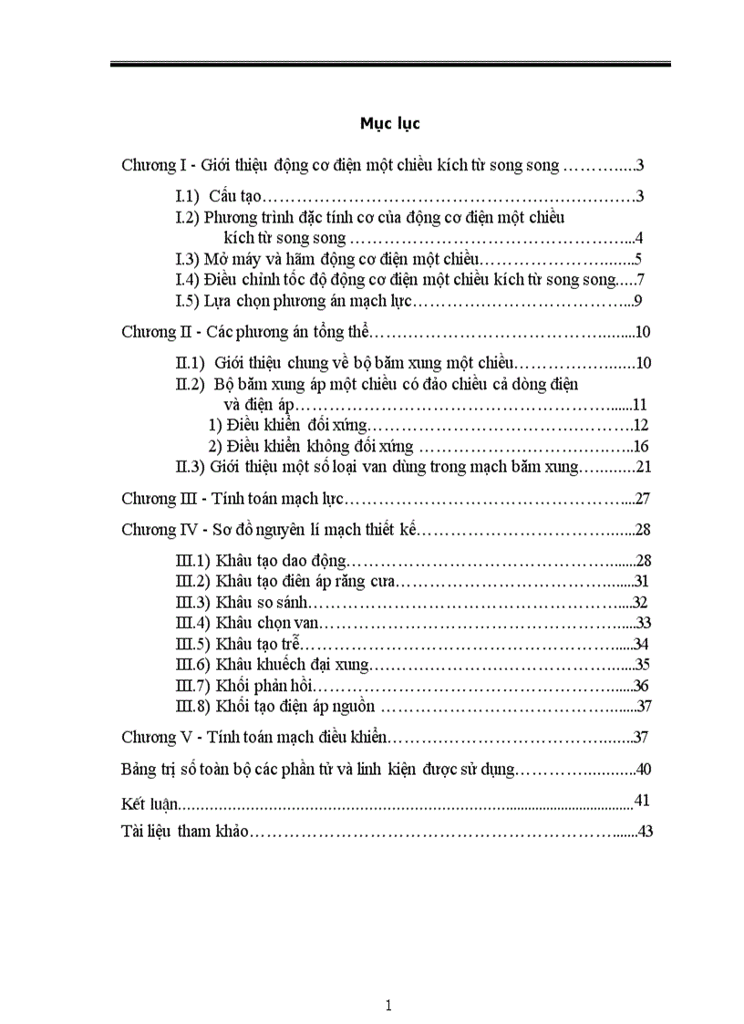 image for page Thiết kế bộ băm xung một chiều để điều chỉnh tốc độ động cơ điện một chiều kích từ song song lấy nguồn cung cấp từ acqui