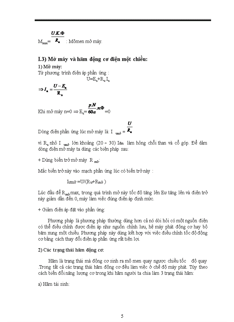 image for page Thiết kế bộ băm xung một chiều để điều chỉnh tốc độ động cơ điện một chiều kích từ song song lấy nguồn cung cấp từ acqui