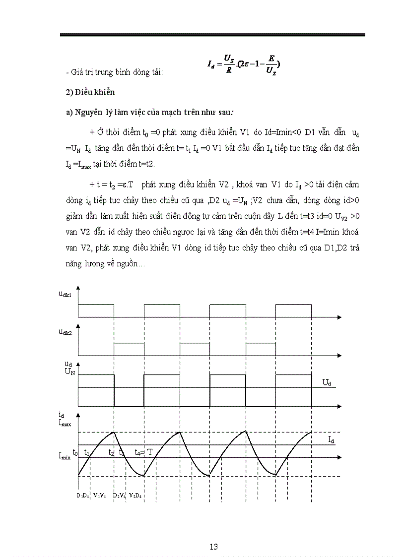 image for page Thiết kế bộ băm xung một chiều để điều chỉnh tốc độ động cơ điện một chiều kích từ song song lấy nguồn cung cấp từ acqui