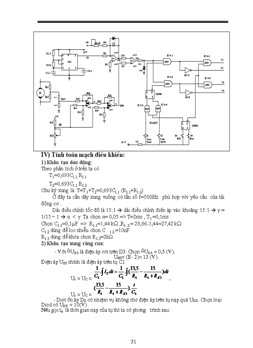 image for page Thiết kế bộ băm xung một chiều để điều chỉnh tốc độ động cơ điện một chiều kích từ song song lấy nguồn cung cấp từ acqui