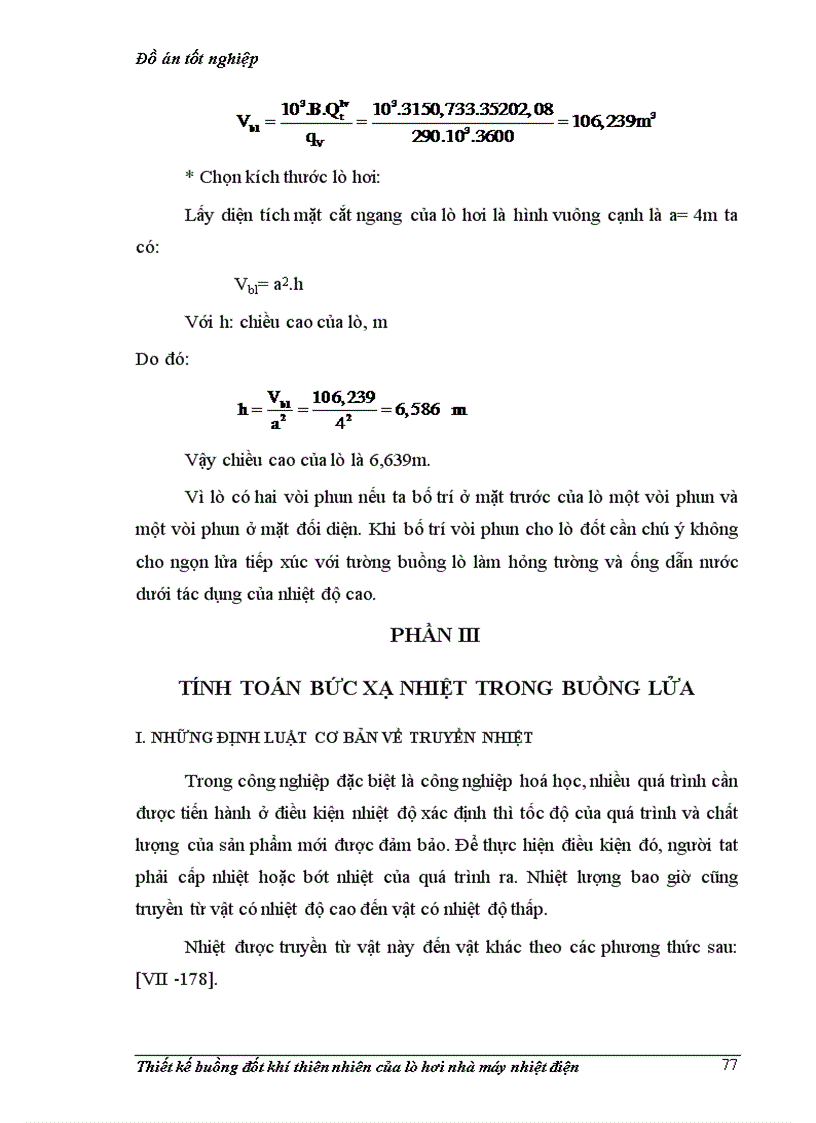 image for page Thiết kế buồng đốt khí thiên nhiên của lò hơi nhà máy nhiệt điện năng suất 30 T hơigiờ