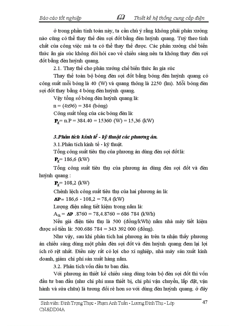 image for page Thiết kế chọn thiết bị lắp đặt hệ thống cung cấp điện cho một xưởng chế biến thức ăn gia súc