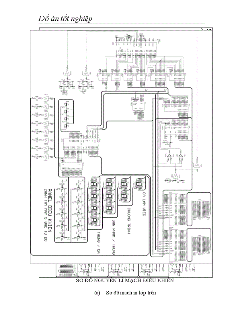 image for page Thiết kế mạch điều khiển mô hình cánh tay máy 5 bậc tự do dùng vi xử lý 8085
