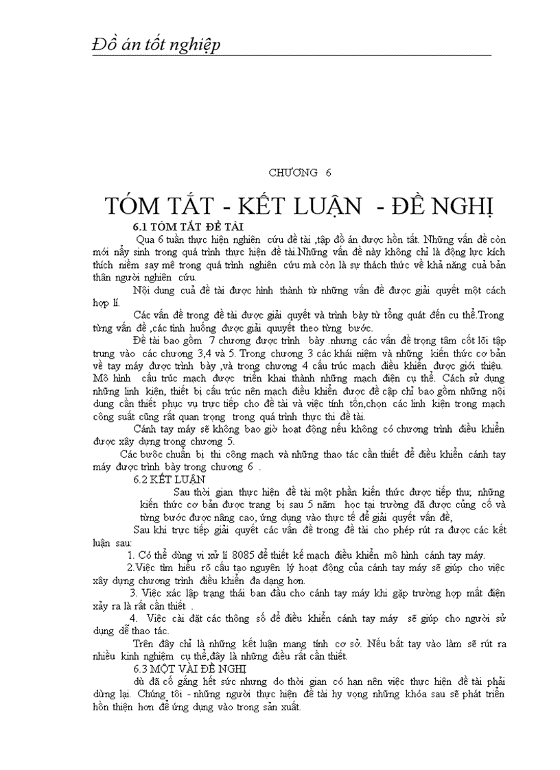 image for page Thiết kế mạch điều khiển mô hình cánh tay máy 5 bậc tự do dùng vi xử lý 8085