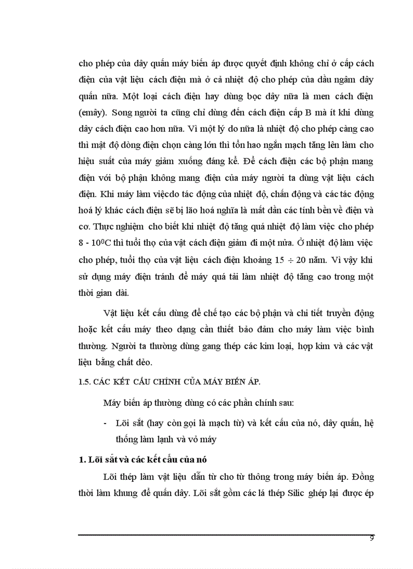 image for page Thiết kế máy biến áp ngâm dầu