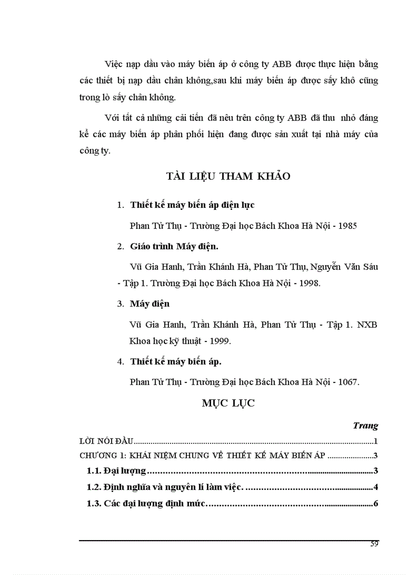 image for page Thiết kế máy biến áp ngâm dầu