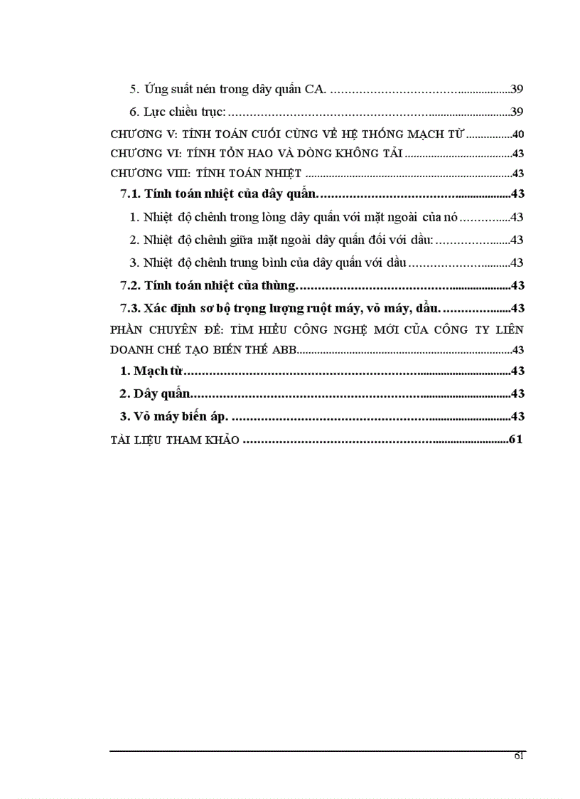 image for page Thiết kế máy biến áp ngâm dầu